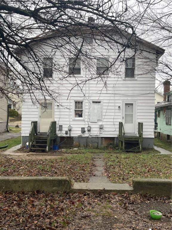 view of rear view of property