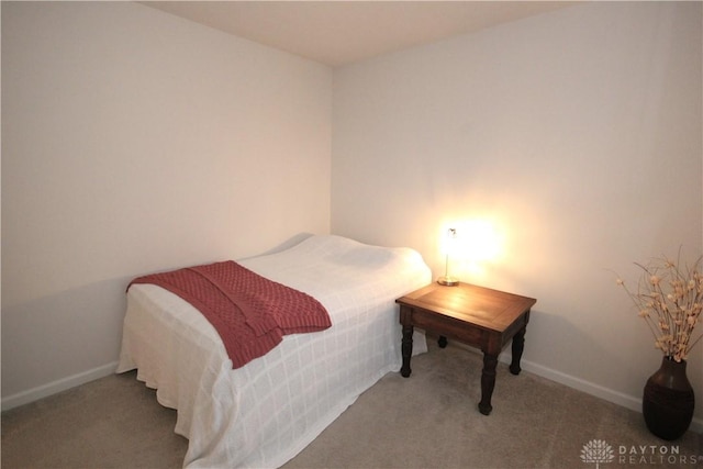 bedroom with carpet floors