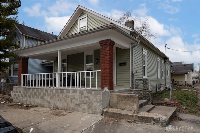 bungalow with a porch