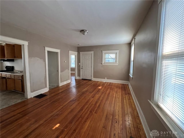 interior space with wood-type flooring