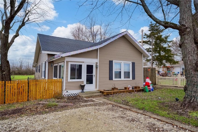 view of bungalow-style house