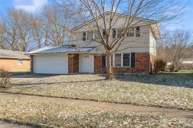 front of property featuring a garage