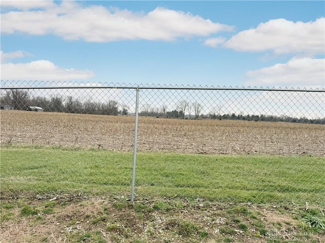 view of yard featuring a rural view