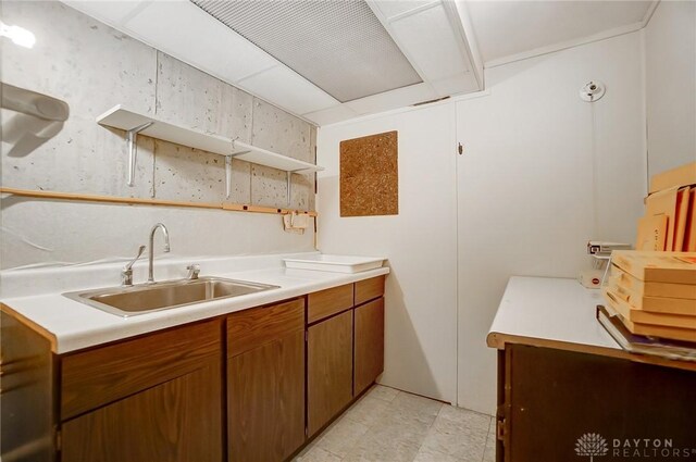 laundry area featuring a sink