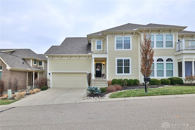 view of front of home featuring a garage