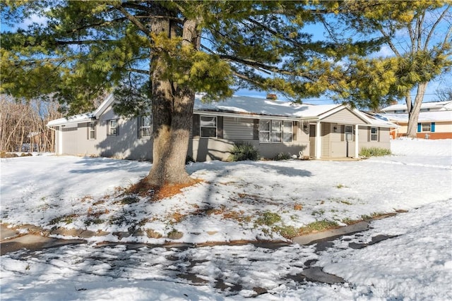 view of ranch-style home