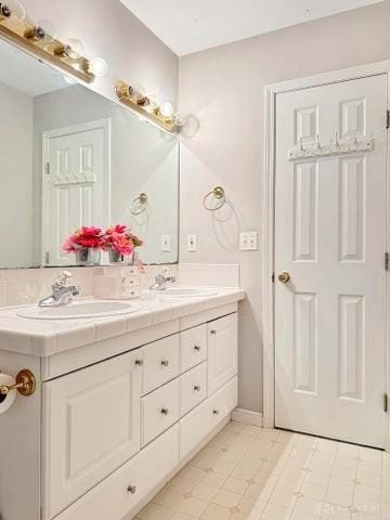 bathroom featuring vanity