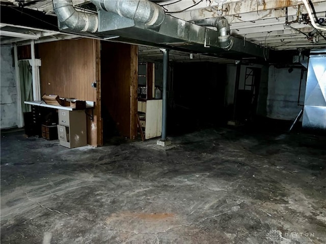 view of basement