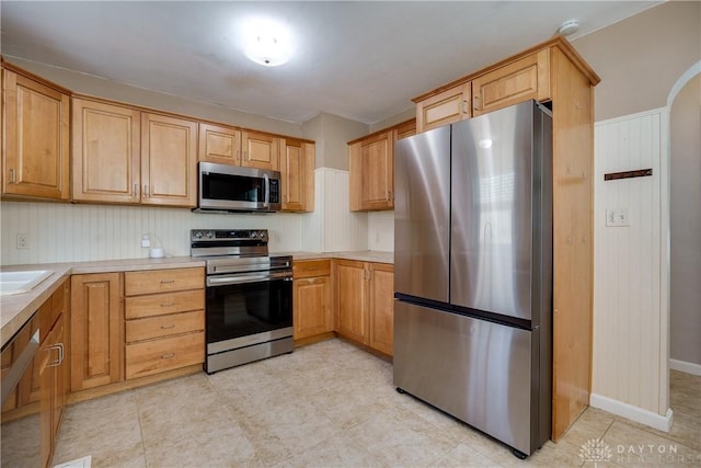 kitchen featuring appliances with stainless steel finishes