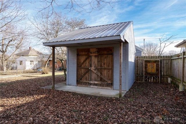 view of outbuilding