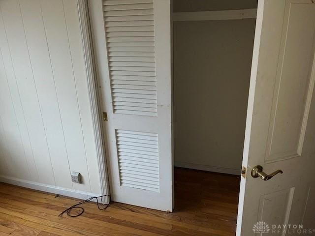 interior details featuring hardwood / wood-style floors