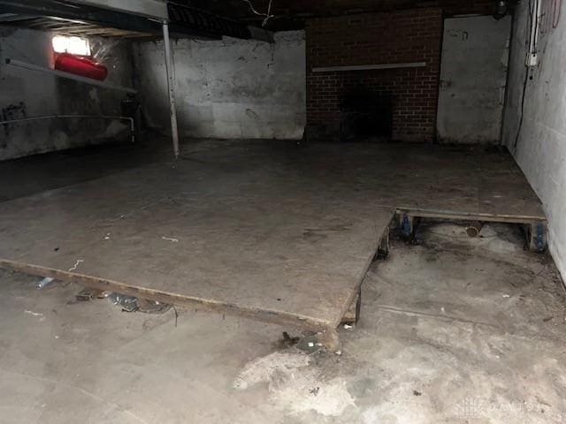 view of basement