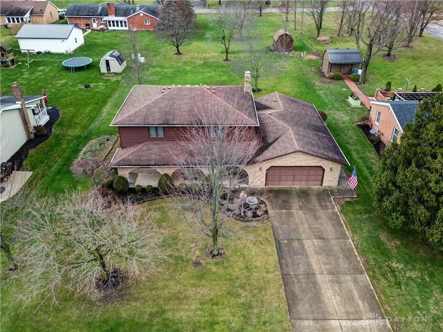 birds eye view of property