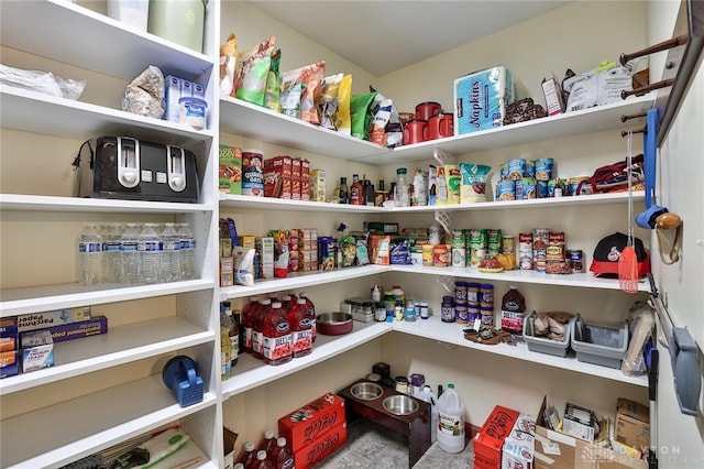 view of pantry