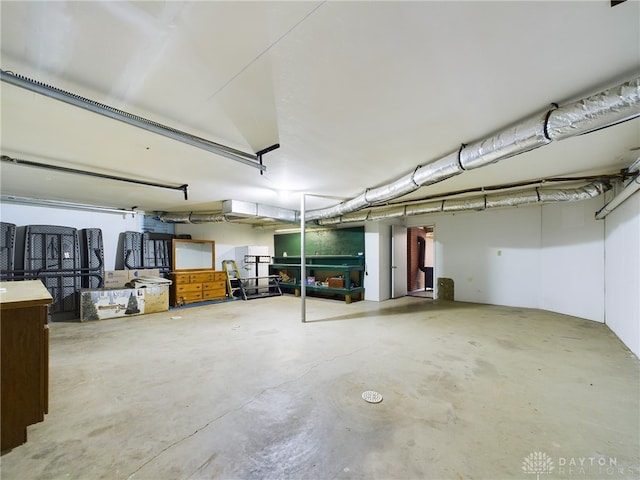 view of basement