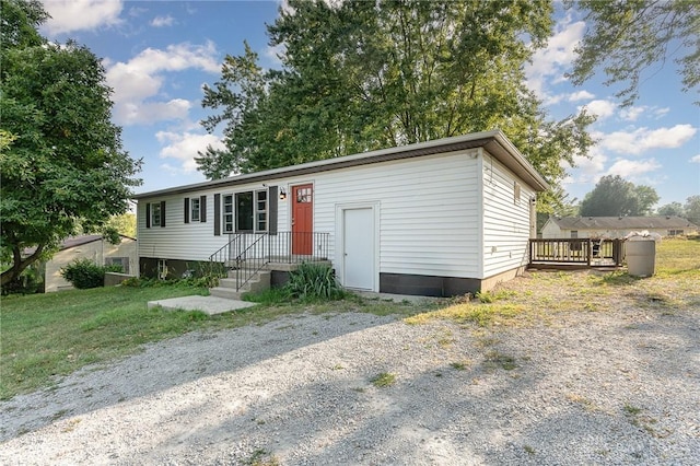 view of manufactured / mobile home