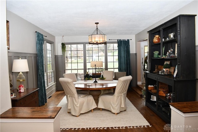 dining room featuring dark wood-type flooring