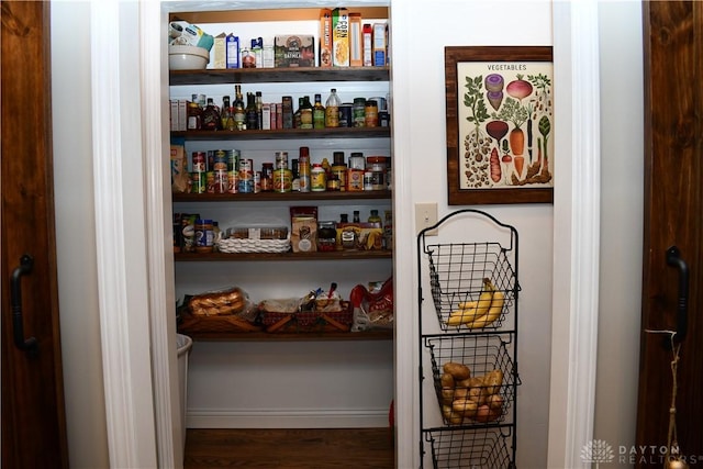 view of pantry