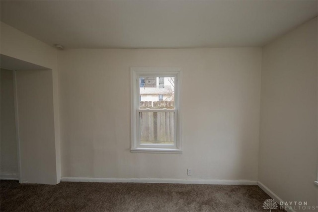 view of carpeted empty room