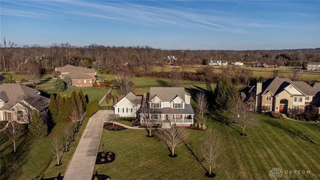 birds eye view of property