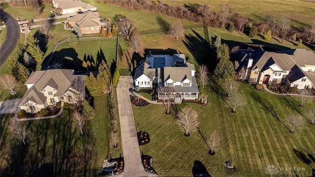 bird's eye view featuring a rural view