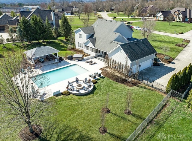 birds eye view of property