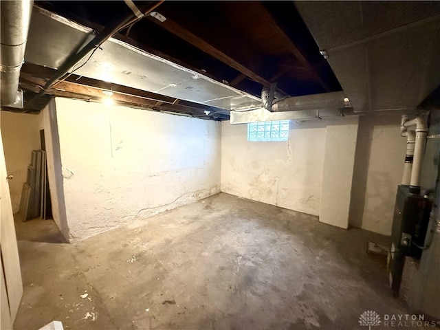 view of basement