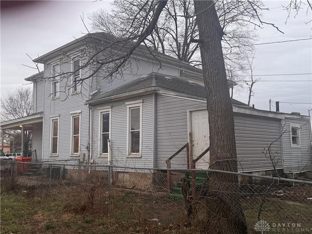 view of side of property