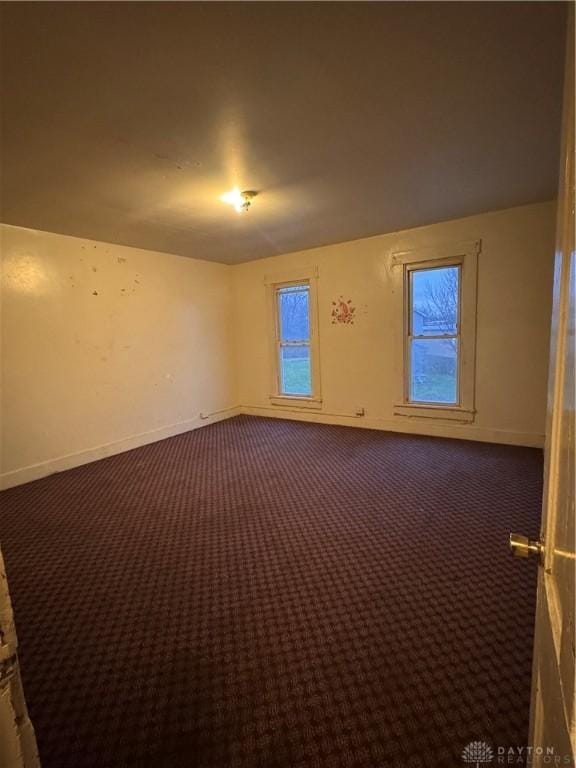 view of carpeted empty room