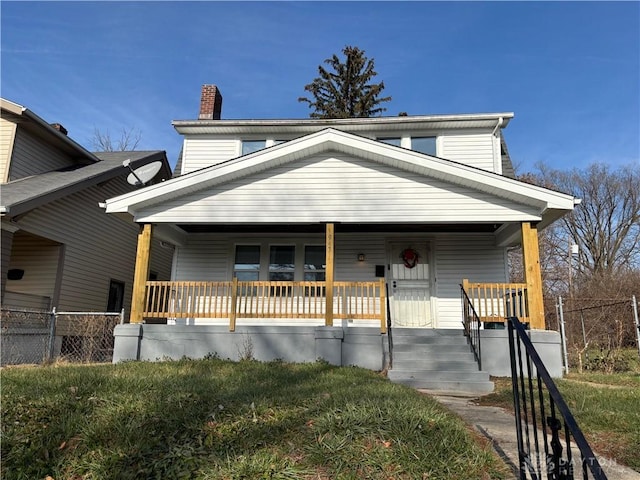 view of front of house featuring covered porch