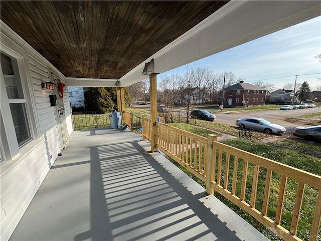 view of patio / terrace featuring covered porch