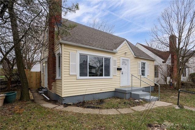 view of bungalow-style home