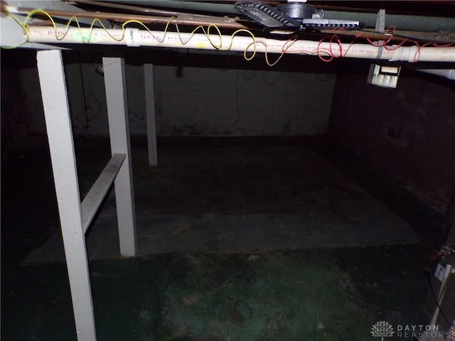 view of basement