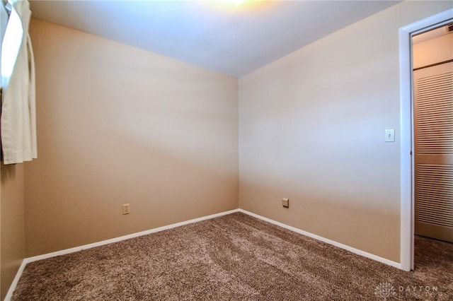 view of carpeted empty room