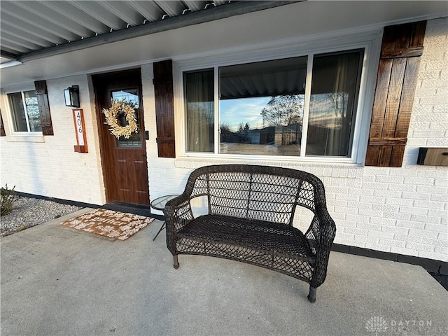 entrance to property with a porch