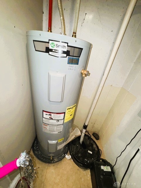 utilities featuring electric water heater