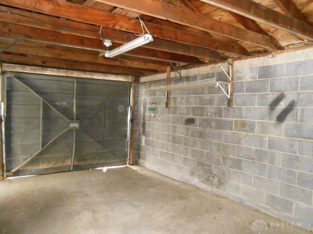 view of basement