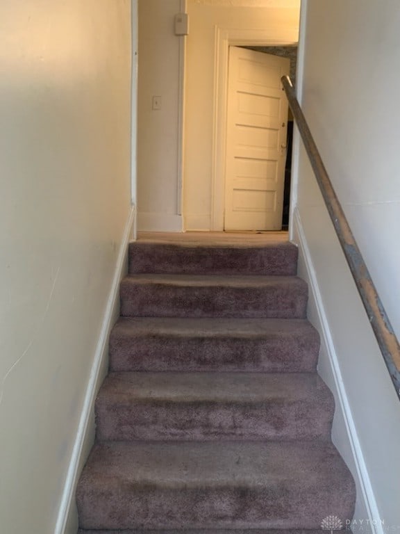 view of stairs