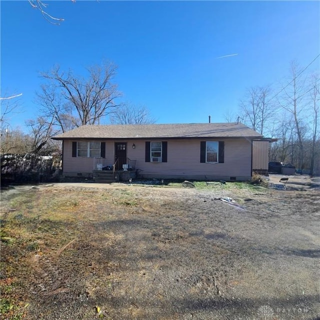 view of ranch-style house