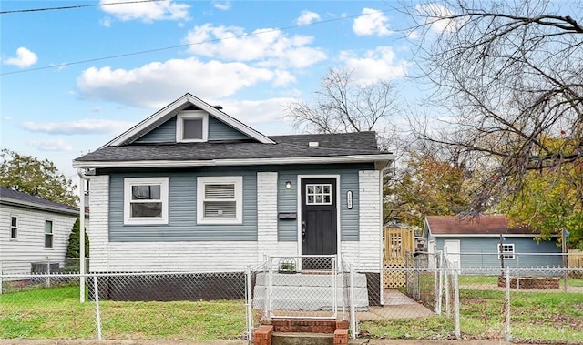 view of bungalow-style home