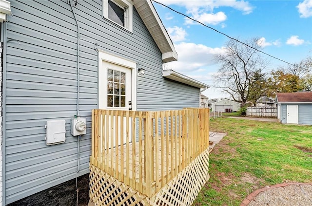 view of property exterior with a yard