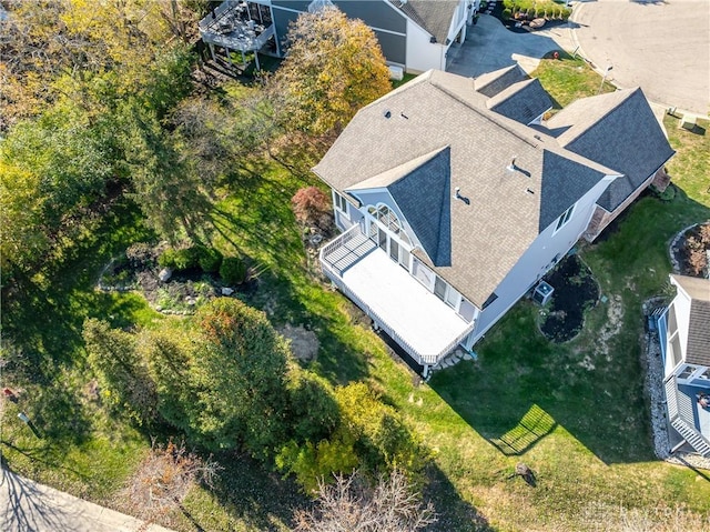 birds eye view of property