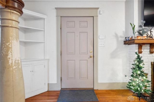 entrance foyer featuring light hardwood / wood-style flooring