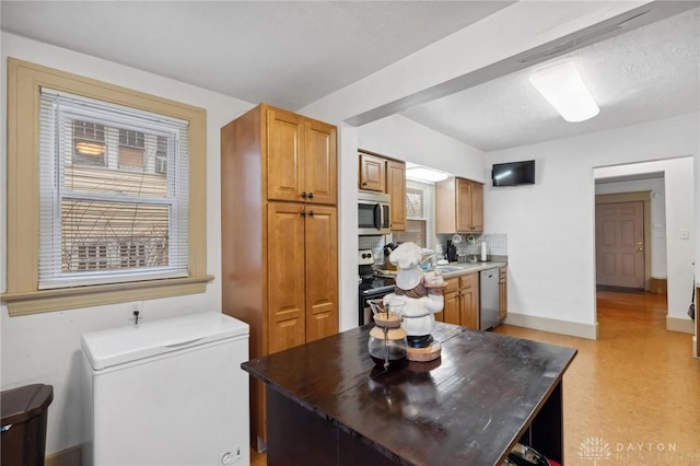 kitchen with stainless steel appliances