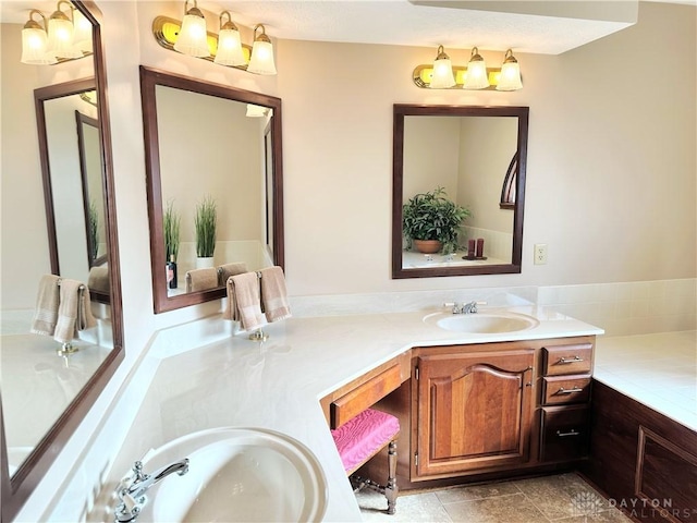 bathroom with vanity