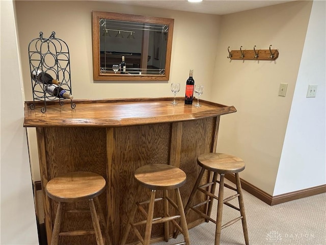 bar featuring carpet flooring