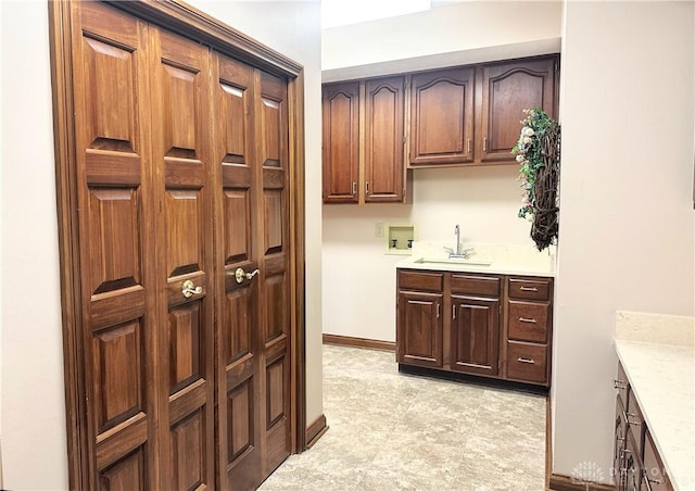 kitchen featuring sink