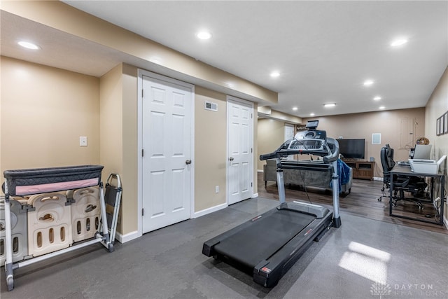 view of workout room