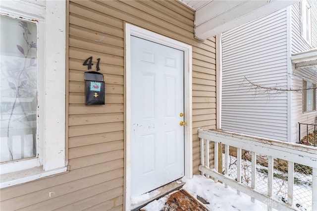 view of entrance to property