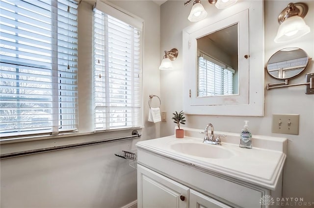 bathroom featuring vanity